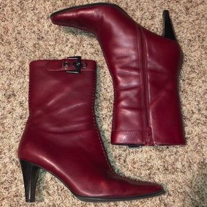 Franco Sarto L-Pandora Merlot Calf boots.